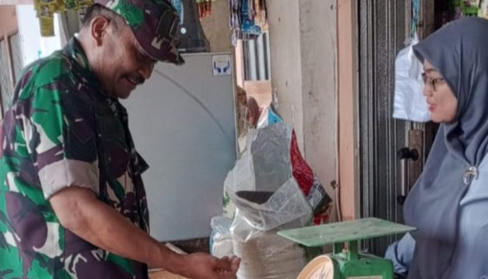 Babinsa Koramil 2301/Cilegon, Puan Ter Mendata Pedagang Kecil