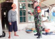 Babinsa Koramil 2304/Anyer, Puan Ter Pendataan Bantuan Lansung Tunai