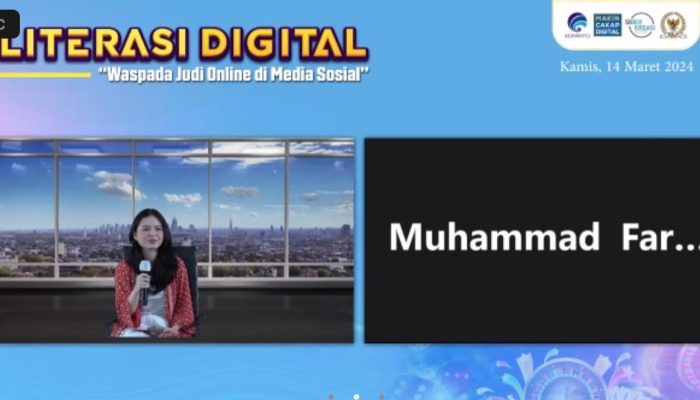 Edukasi Masyarakat, Ditjen Aptika Kemkominfo RI Gelar Webinar Tentang Waspada Judi Online