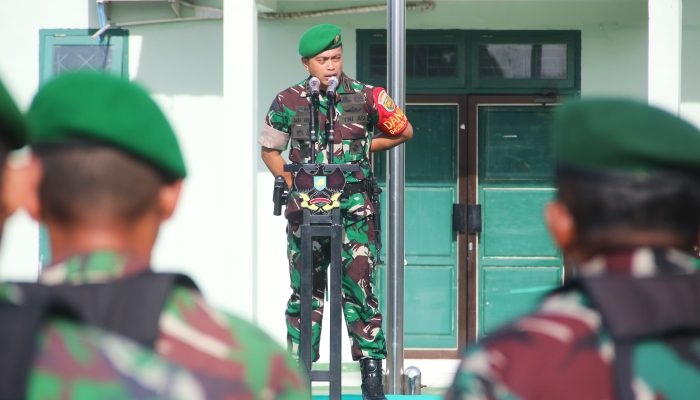 Kodim 0429/Lamtim Laksanakan Apel Siaga Bangsit Pengumuman Hasil Pemilu 2024