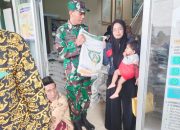 Babinsa Koramil 2307/Ciwandan, Puan Ter Pendistribusian Bantuan Beras