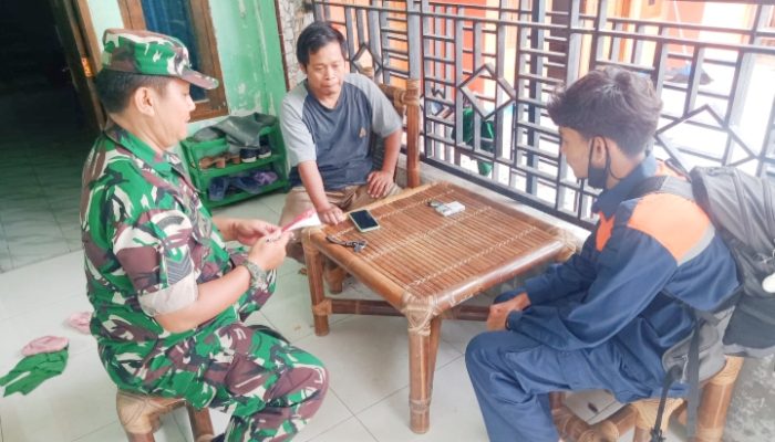 Babinsa Koramil 2306/Mancak, Puanter Mendata Keluarga Kurang Mampu