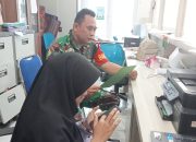 Babinsa Koramil 2305/Cinangka, Puan Ter Bersama Apdes Mendata Jumlah Kependudukan