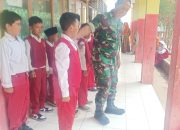 Babinsa Koramil 2307/Ciwandan, Bintahwil Bersama Anak Sekolah Dasar