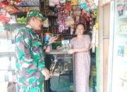 Babinsa Koramil 2307/Ciwandan, Puan Ter Pendataan Jumlah Warung
