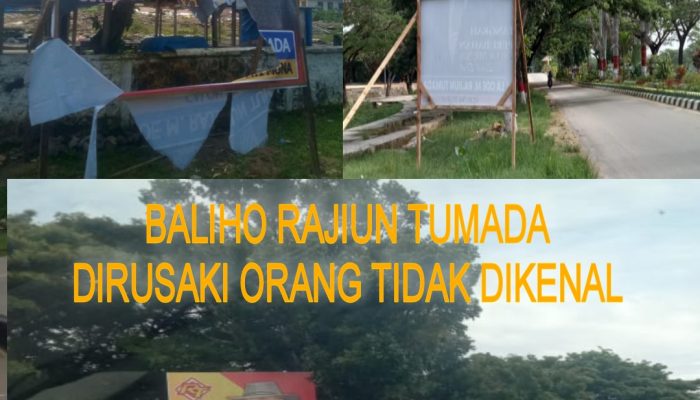 Baliho Terus Dirusaki OTK, Sahabat Rajiun: Pelakunya Tidak Waras dan Bentuk Kepanikan