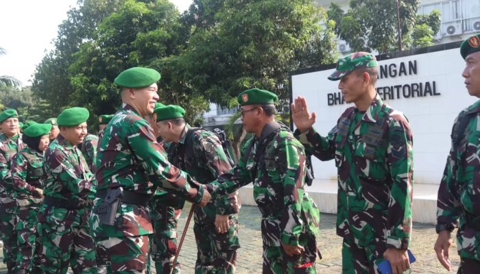 Upacara 17 an : Dandim 0623/Cilegon Letkol Inf Aryo Priyoutomo, S.I.P Membacakan Amanat dari Panglima TNI Jendral TNI Agus Subiyanto