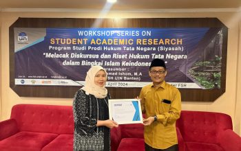 Dosen Syariah UIN Banten Jadi Pemateri “Student Academic Research” di UIN Ciputat