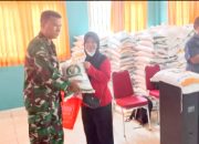 Babinsa Koramil 2307/Ciwandan, Puan Ter Pendistribusian Pembagian Beras