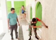 Babinsa Koramil 2305/Cinangka, Karbak Kegiatan Rehab Masjid