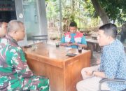 Babinsa Koramil 2303/Pulomerak, Komsos Membahas Keamanan Pasca Lebaran