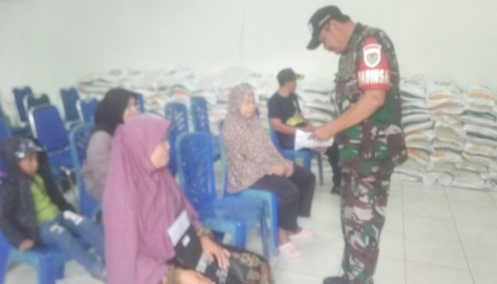 Babinsa Koramil 2301/Cilegon, Puan Ter Mendata Pemberian Bansos