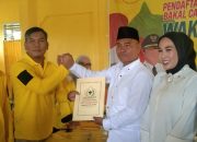 Cawabup Lahat Sudarman Kakak Leman Bakal berpasangan Yulius Maulana Ambil Formulir di 5 Partai PDI-P, Golkar, PBB, Hanura dan Perindo