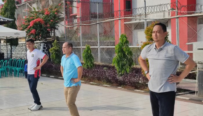 Masih Dalam Rangka HBP ke 60, Jajaran Petugas Senam Sehat Bersama Warga Binaan