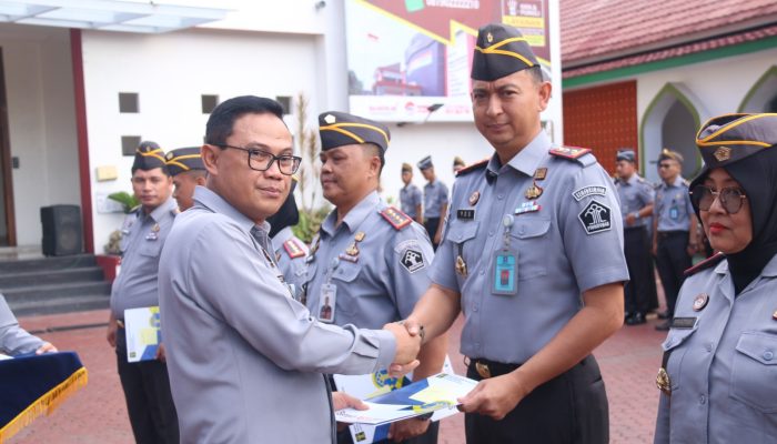 Penambahan Energi Baru di Satuan Kerja Kemenkumham Banten, Kalapas Cilegon Hadiri Serah Terima CPNS