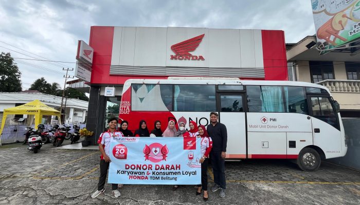 Honda Babel Ajak Konsumen Setia Donor Darah dalam Aksi Sinergi Bagi Negeri