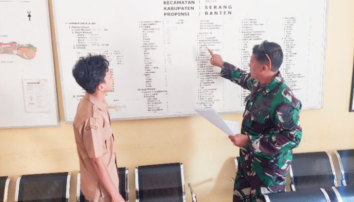 Babinsa Koramil 2306/Mancak, Puan Ter Pendataan Warga Pekerja Buruh