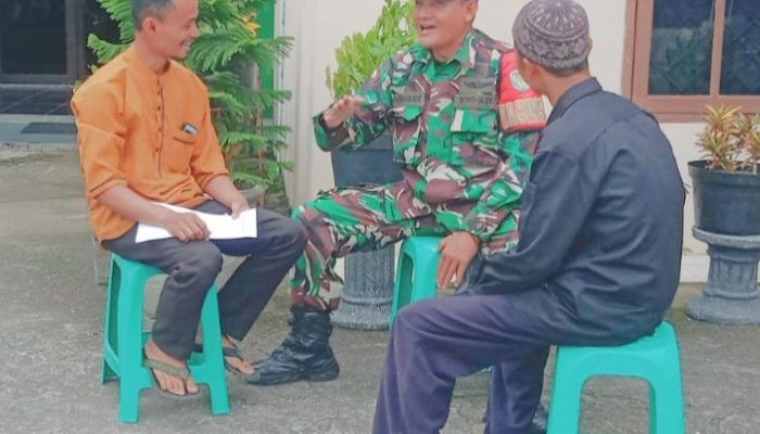 Babinsa Koramil 2307/Ciwandan, Komsos Membahas Tentang Mengantisipasi Datangnya Banjir