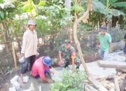 Babinsa Koramil 2304/Anyer, Karbak Pemasangan Paving Blok