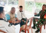 Babinsa Koramil 2306/Mancak, Komsos Membahas Tentang Gotong Royong Jalan