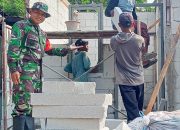 TMMD ke 120 Kodim 0623/Cilegon : Pembuatan Rumah Nenek Asiyah Sudah Mencapai 35 Persen