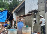 TMMD ke 120 Kodim 0623/Cilegon : Pembangunan Rumah Nenek Asiyah Telah Mencapai 65 Persen