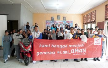 Honda Babel Kembali Berikan Edukasi Keselamatan Berkendara ke Siswa SMA PGRI Tanjung Pandan