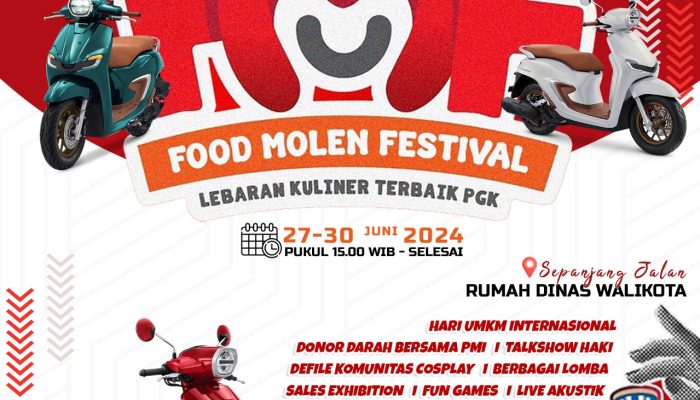 Lebaran Kuliner Terbaik PGK Kembali Menyala, Honda Babel Akan Hadir Semarakkan Food Molen Festival