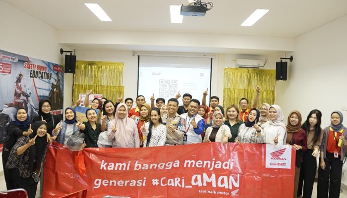 Kolaborasi Honda Babel dengan Satlantas Tanjungpandan Disambut Antusias dari Karyawan NN Group