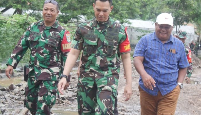 Pengusaha Muda Kontraktor Pembuka Jalan Sumur Wuluh : Target 100 Persen Sebelum Penutupan TMMD ke 120 Kodim 0623/Cilegon