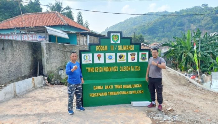 Program TMMD ke 120 Selesai 100 Persen Selesai : Mari Kita Pelihara Bangunan Badan Jalan Jangan Sampai di Rusak