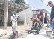 Babinsa Koramil 2304/Anyer, Karbak Pembuatan Saluran Air