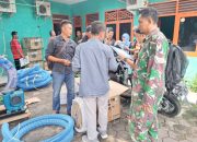 Babinsa Koramil 2301/Cilegon, Puan Ter Penerimaan Pompa Air
