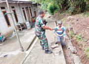 Babinsa Koramil 2307/Ciwandan, Karbak Pembangunan Drainase
