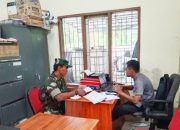 Babinsa Koramil 2304/Anyer, Puan Ter Pendataan Bantuan Lansung Tunai