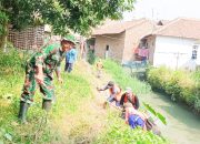 Babinsa Koramil 2303/Pulomerak, Karbak Pembersihan Saluran Air