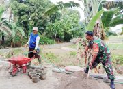 Babinsa Koramil 2304/Anyer, Karbak Pembuatan Irigasi