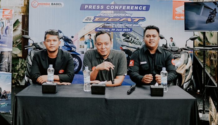 Gelar Press Conference Terbuka, Honda Babel Resmi Perkenalkan All New Beat Series Terbaru