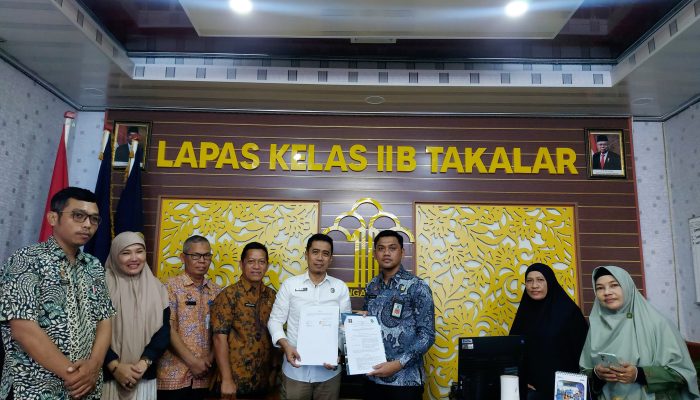 Bangun Budaya Literasi, Lapas Takalar Gandeng Dinas Perpustakaan dan Kearsipan