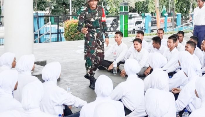 Babinsa Koramil 2301/Cilegon, Bintahwil Pelatihan Paskibraka