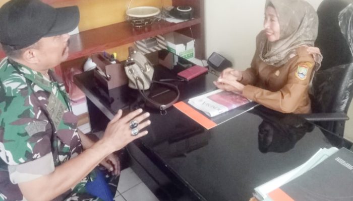 Babinsa Koramil 2301/Cilegon, Komsos Membahas Tentang Pembibitan Harga Sembako