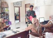 Babinsa Koramil 2304/Anyer, Puan Ter Pendataan Penerima Beras