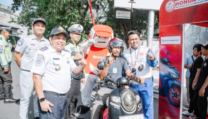Safety Riding Collaboration Honda Babel, Bagikan Helm Gratis Saat Operasi Menumbing 2024