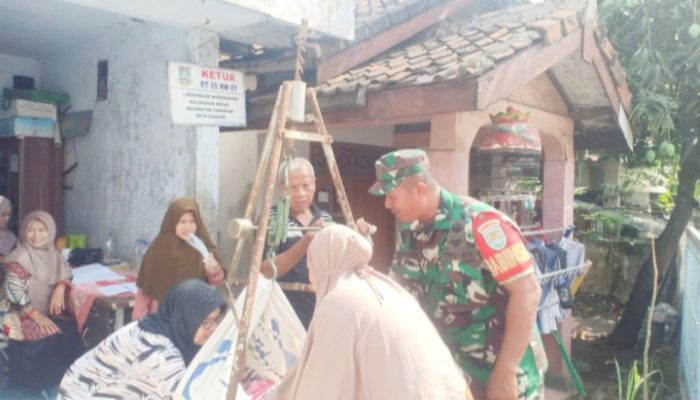 Babinsa Koramil 2307/Ciwandan, Puan Ter Pendataan Anak