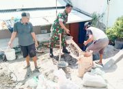 Babinsa Koramil 2301/Cilegon, Karbak Perbaikan Bangunan Rumah