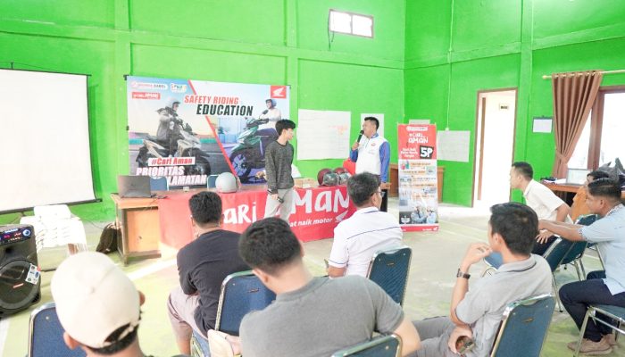 Honda Babel Gelar Edukasi Berkendara Bersama Warga di Desa Nyurok