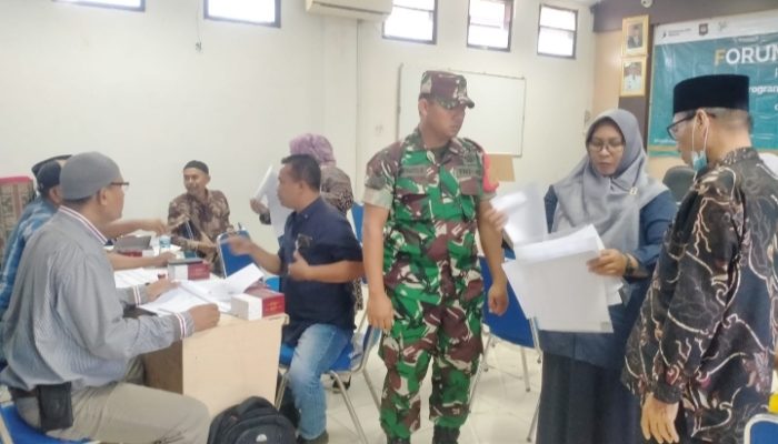 Babinsa Koramil 2307/Ciwandan, Puan Ter Pendataan Jumlah Anak