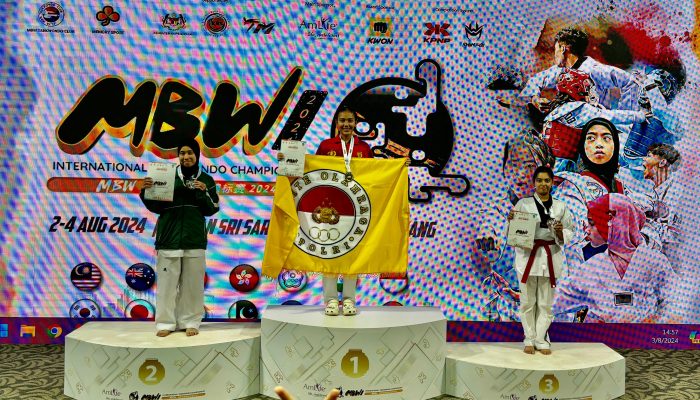 Menyala!!!! Dua Polwan Polda Babel Raih Medali Emas Di Event MBW International Taekwondo Championship 2024 Di Malaysia