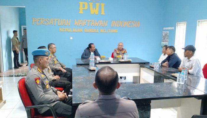 Perkuat Sinergitas, Kapolda Kepulauan Babel Kunjungi Sekretariat PWI Babel