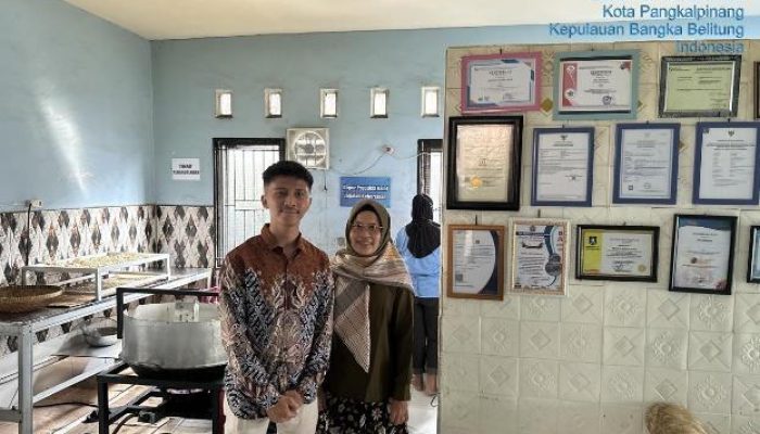 Bank Sumsel Babel Dukung Pengembangan UMKM Keritcu Super Sindi Snack di Bangka Belitung